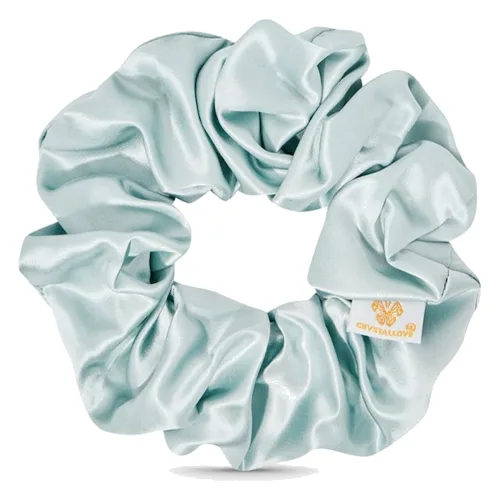 Crystallove Gumka do włosów z jedwabiu amazonite Ozdoby do włosów 1 ct Damski