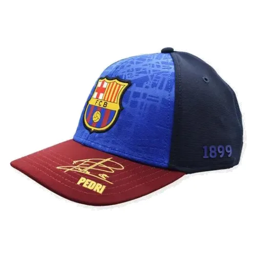 Czapka bejsbolowa FC Barcelona z autografem Pedriego