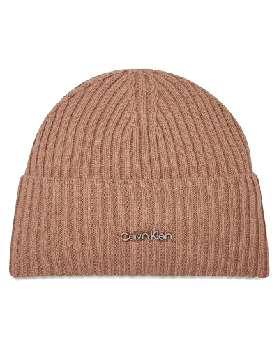 Czapka Calvin Klein Ck Must Logo Beanie K60K611401 Różowy