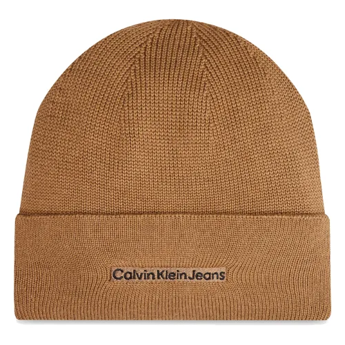 Czapka Calvin Klein Inst Embro K50K512452 Beżowy