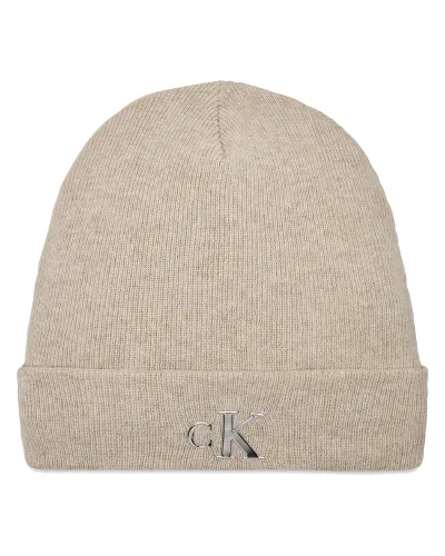 Czapka Calvin Klein Jeans Minimal Monogram Beanie K60K611542 Szary