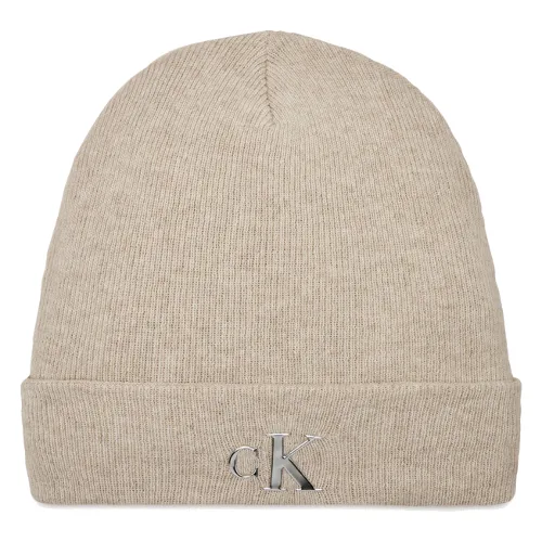 Czapka Calvin Klein Jeans Minimal Monogram Beanie K60K611542 Szary
