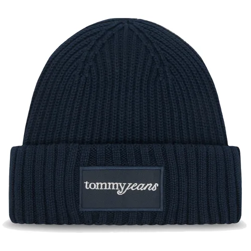 Czapka Tommy Jeans Script AW0AW17909 Granatowy