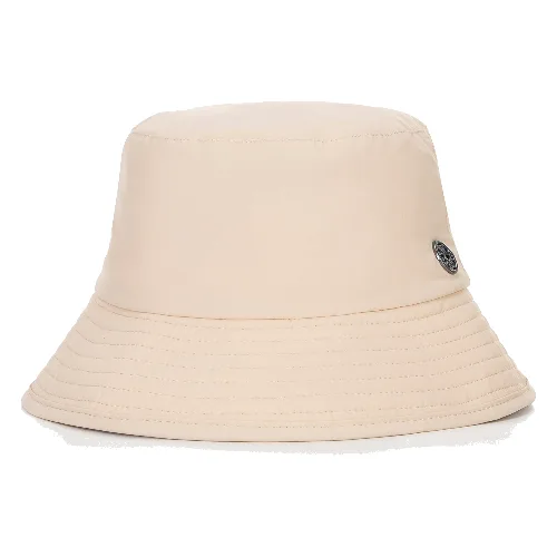 Czapka typu bucket z nylonu beżowa