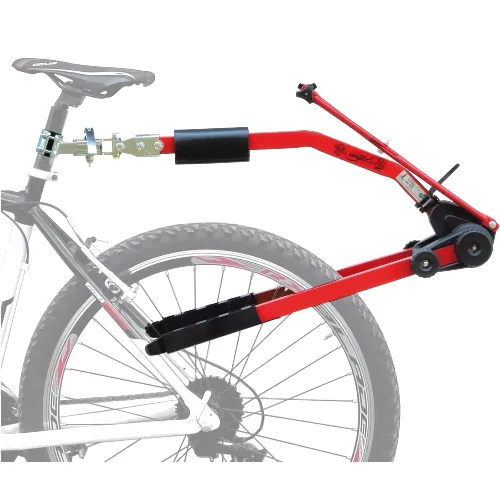 Czerwony zmontowany drążek holowniczy Trail Angel do roweru - Do rowerów 10"-20"