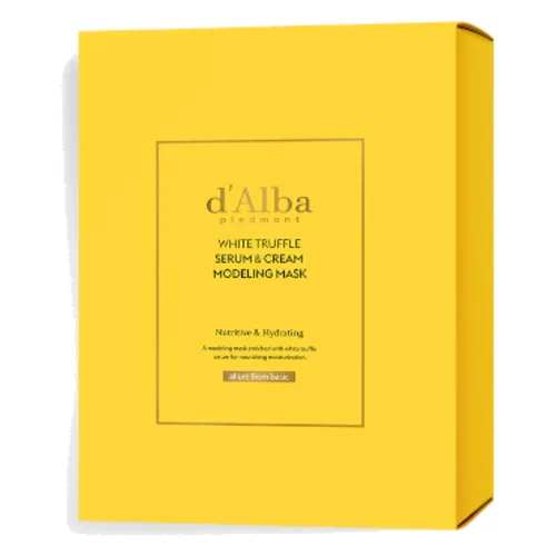 d'Alba - White Truffle Serum & Cream Modeling Mask (Nutritive & Hydrating) - 66g*4szt.