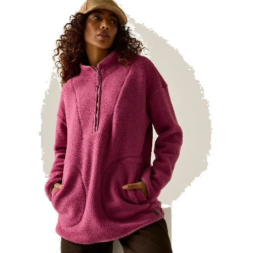 Damska bluza polarowa Frankie Borg Longline Half Zip