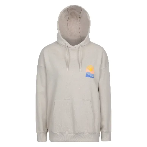 Damska bluza z kapturem Cornwall o luźnym kroju - Beige