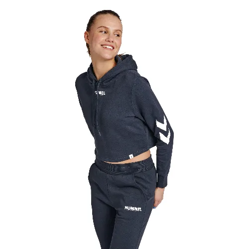 Damska bluza z kapturem crop top Hummel hmlLEGACY