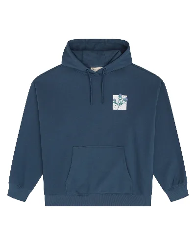 Damska bluza z kapturem z nadrukiem Scotland - Navy