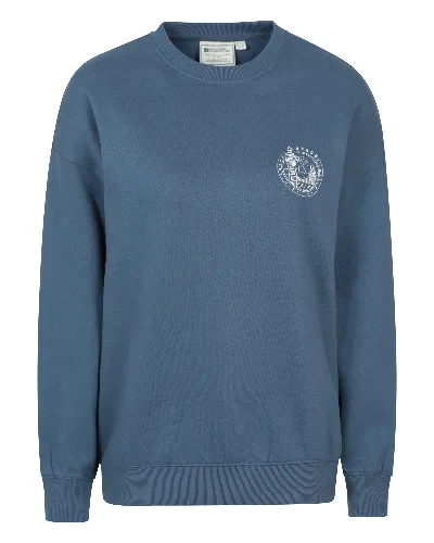 Damska bluza z nadrukiem London - Navy