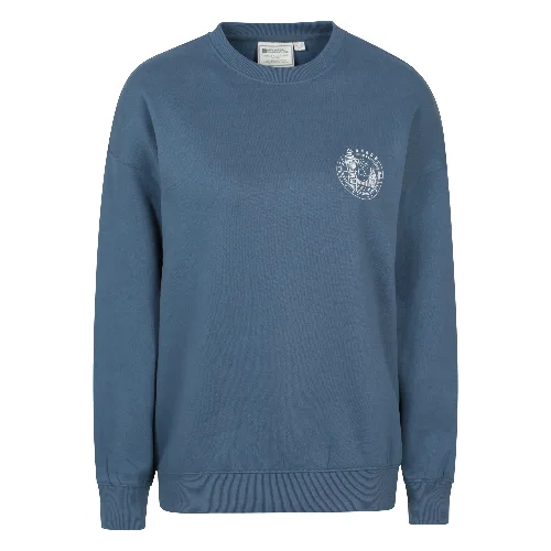 Damska bluza z nadrukiem London - Navy