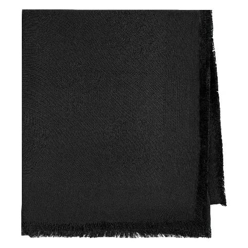 Damska chusta z bambusem w monogram czarna
