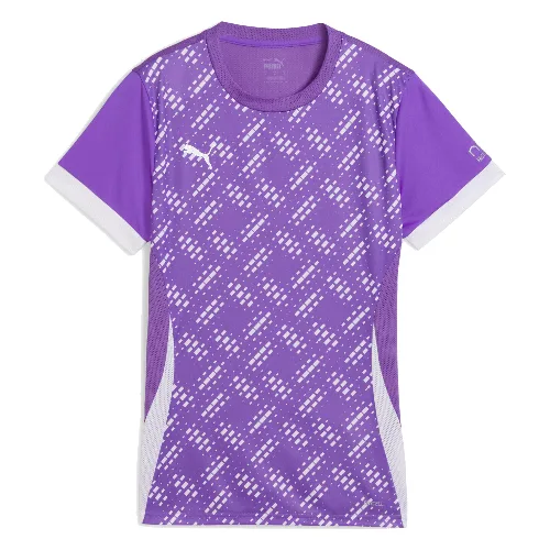 Damska koszulka do padla z grafiką INDIVIDUAL PUMA Purple Glimmer White