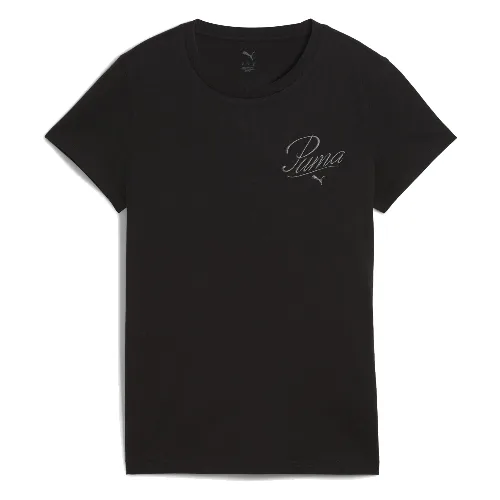 Damska koszulka ESS SCRIPT PUMA Black