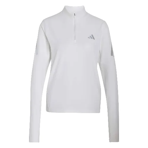 Damska koszulka z długim rękawem i zamkiem błyskawicznym 1/4 adidas Iconic Adi36