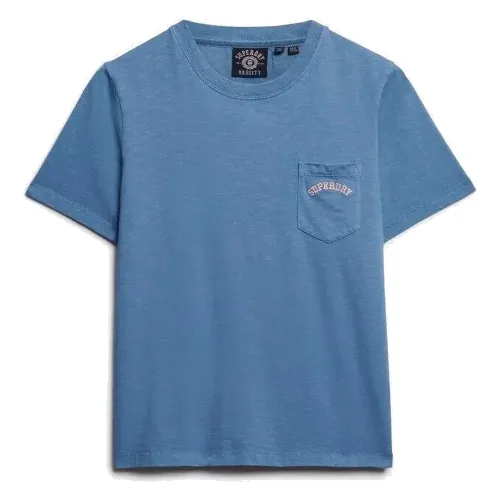 Damska koszulka z kieszonką Superdry Garment Dye Essential