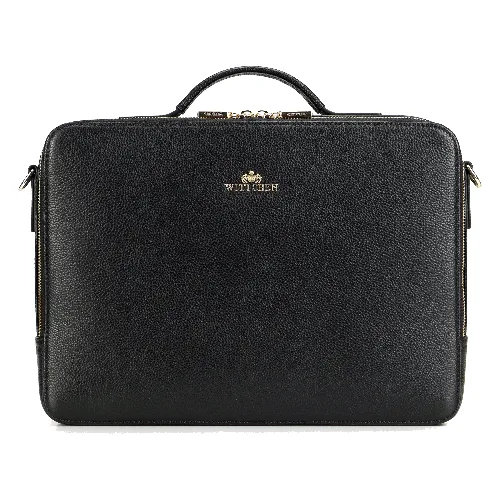 Damska torba na laptopa 15" dwukomorowa czarna