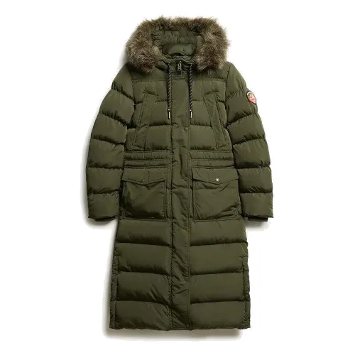 Damski płaszcz ze sztucznego futra Superdry Everest