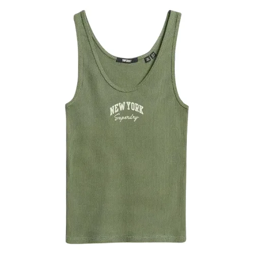 Damski wzorzysty tank top Superdry Athletic Essentials