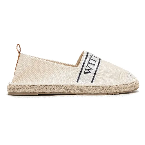 Damskie espadryle z lamówką z napisem WITTCHEN