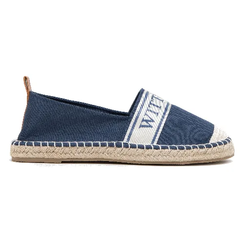 Damskie espadryle z lamówką z napisem WITTCHEN