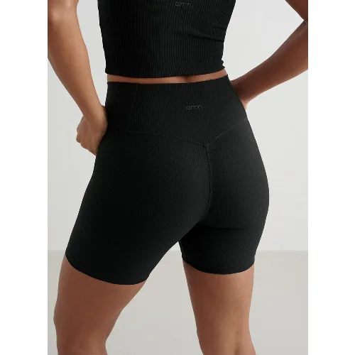 Damskie kolarki prążkowane, midi, squat proof Ribbed Performance czarne