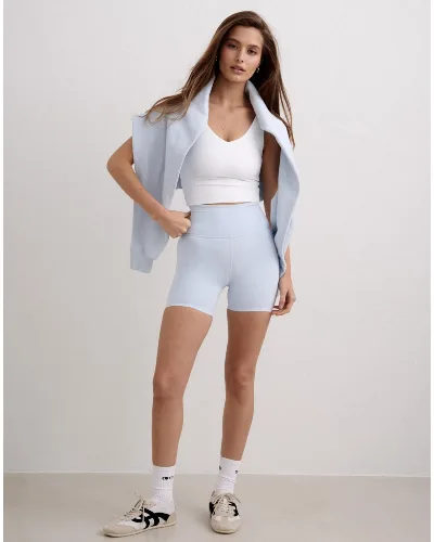 Damskie kolarki squat proof, midi, second skin, wysoki stan Sense błękitne