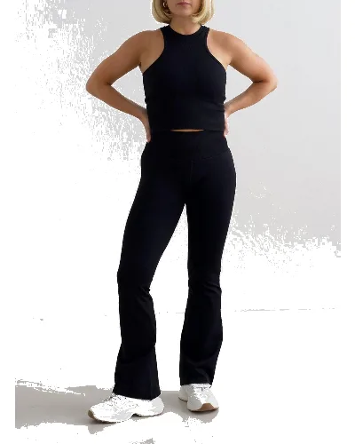 Damskie legginsy bezszwowe rozszerzane, squat proof Shape Seamless czarne