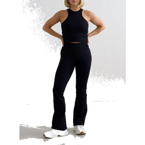 Damskie legginsy bezszwowe rozszerzane, squat proof Shape Seamless czarne