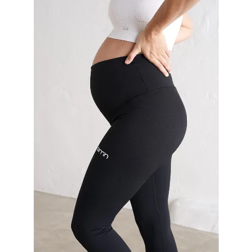 Damskie legginsy ciążowe z wysokim stanem, squat proof Aim High czarne