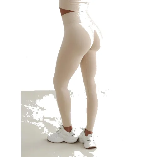 Damskie legginsy invisible scrunch, squat proof Shape Seamless beżowe
