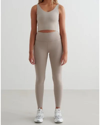 Damskie legginsy wysoki stan, odprowadzające pot, squat proof Sense Tall beżowe