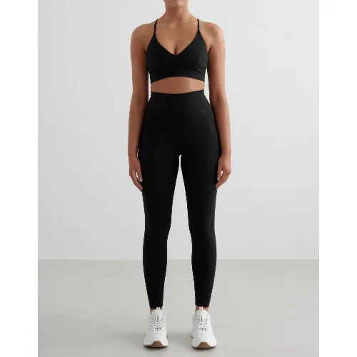 Damskie legginsy wysoki stan, odprowadzające pot, squat proof Sense Tall czarne