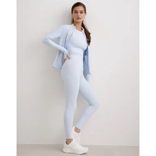 Damskie leginsy wysoki stan, squat proof, szybkoschnące Sense aura