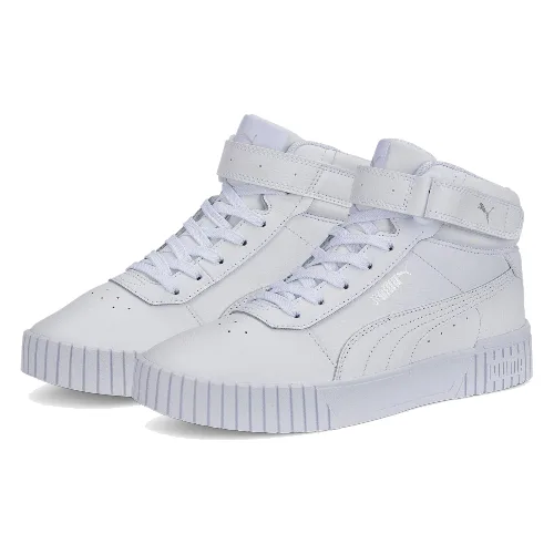 Damskie sneakersy Carina 2.0 Mid PUMA White Silver Gray