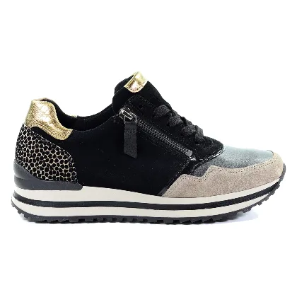 Damskie sneakersy czarne Gabor 76.528.39