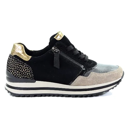 Damskie sneakersy czarne Gabor 76.528.39