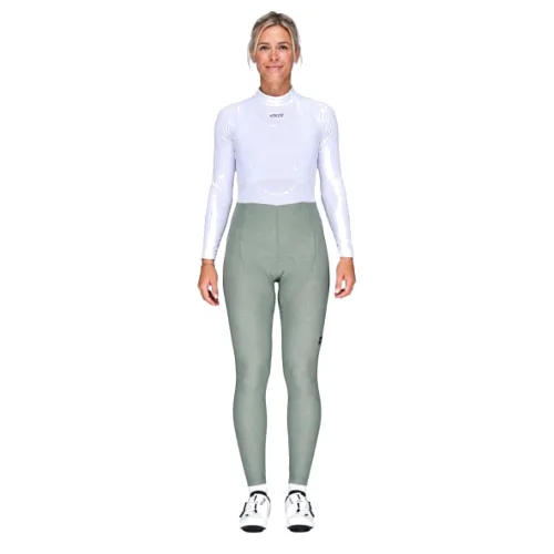 Damskie spodnie hydrofobowe z szelkami EKOI Perf GEL POWER AIRFLOW Szałwia