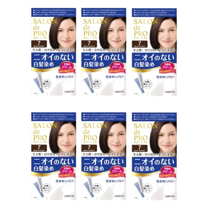 Dariya Salon De Pro - Hair Color Cream - 1pudełko - 7 Deep dark brown (6szt.) Set
