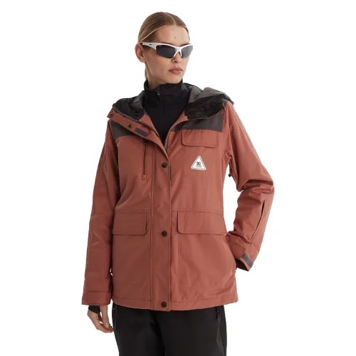 DC Shoes Kurtka outdoor Liberate ADJTJ03045 Brązowy Regular Fit