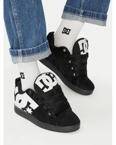 DC Shoes Sneakersy EO-COURT GRAFFIK PUFF DC04304001 Czarny