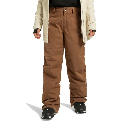 DC Shoes Spodnie snowboardowe Riveter ADJTP03032 Brązowy Regular Fit