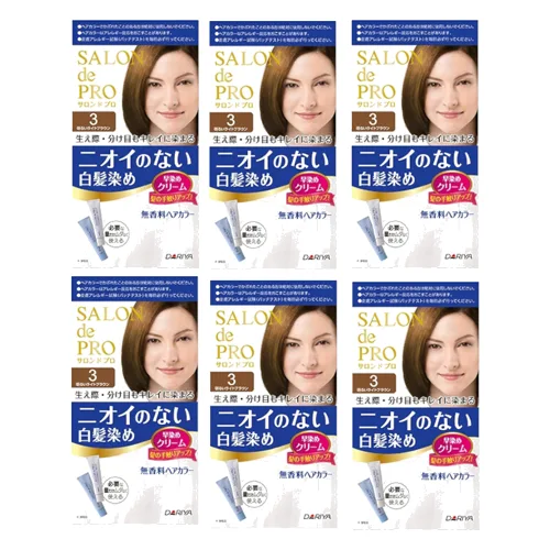 [Deal] Dariya Salon De Pro - Hair Color Cream - 1pudełko - 3 Bright light brown (6szt.) Set