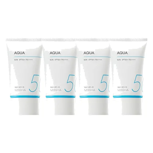 [DEAL]MISSHA All-Around Safe Block Aqua Sun SPF50+ PA++++ (New version of All-Around Safe Block Aqua Sun Gel ) - 50ml (4szt.) Set