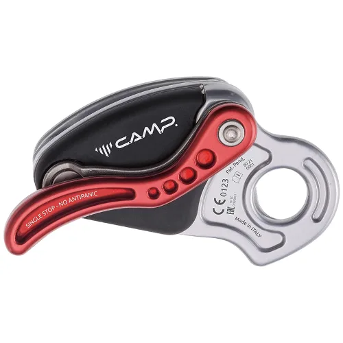 Descender samohamowny CAMP Druid Pro lekki 280 g stop aluminium dla lin 10-11 mm