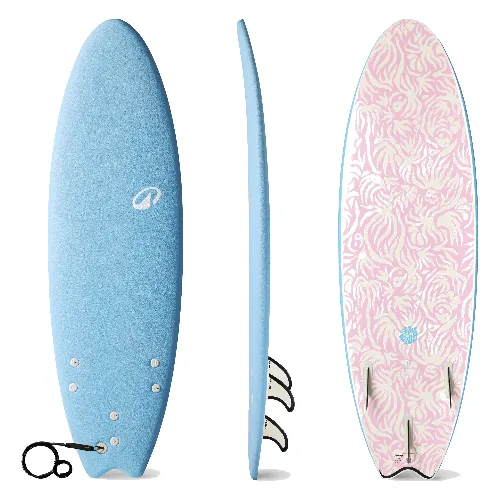 Deska surfingowa Olaian 500 piankowa 6' Swallow Tail 49 l