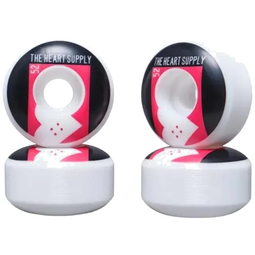 Deski Kółka Heart Supply Even 99A Kółka Do Deskorolki 4-Pak - 52mm - Czerwony
