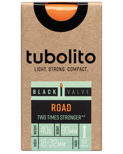 Dętka - Tubo-Road-700C-SV80 - Czarny - Tubolito