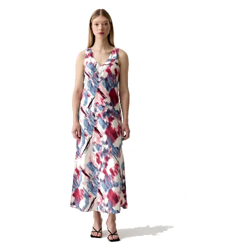 DKNY sukienka letnia lniana